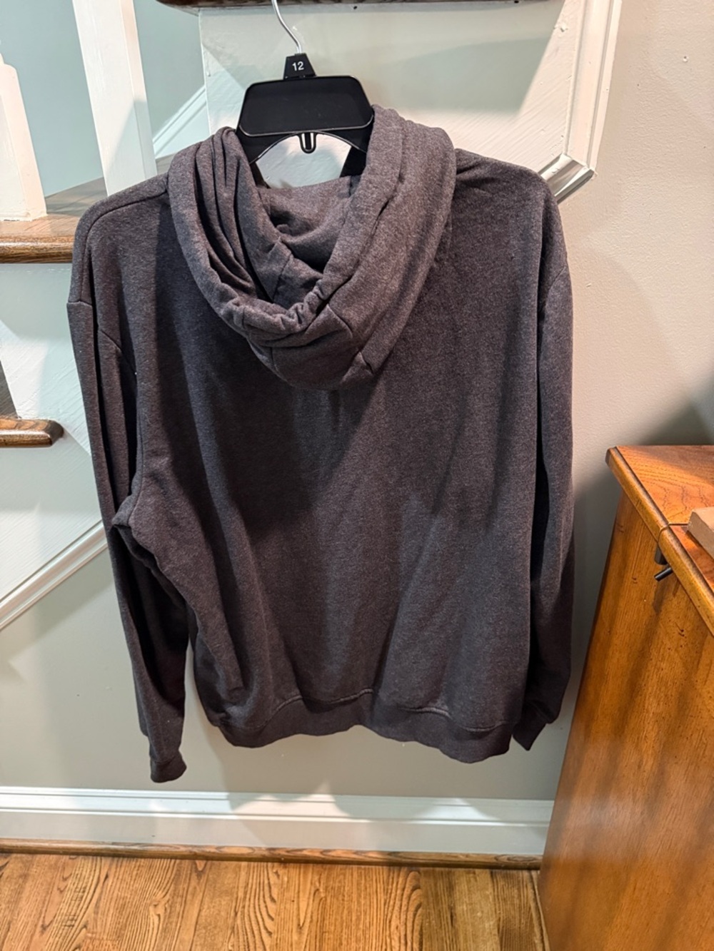 Brave Soul Hooded Pullover Sweatshirt - Charcoal Gray - Picture 5 of 5
